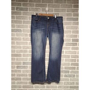Torrid Womens Relaxed Bootcut Strech Jeans Blue Meas Size 16R Western‎ Rodeo